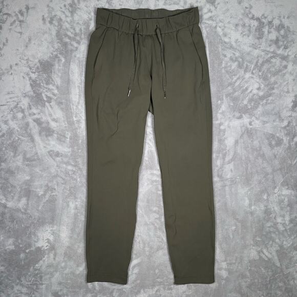 Lululemon Stretch High-Rise 7/8 Jogger Pants Dark Olive Luxtreme Size 4 - Picture 1 of 5